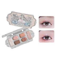 Eyeshadow Palette 6 Color Matte and Shimmer Waterproof Longwear Pigment C01
