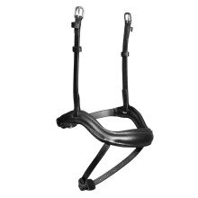 (Cob, Black) Velociti Lusso Leather Ergonomic Horse Flash Noseband