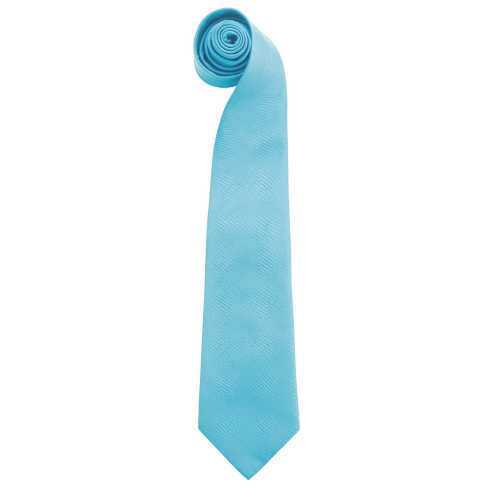 Premier Mens Fashion ”Colours” Work Clip On Tie (Pack of 2) (Turquoise) - One Size - Image 2