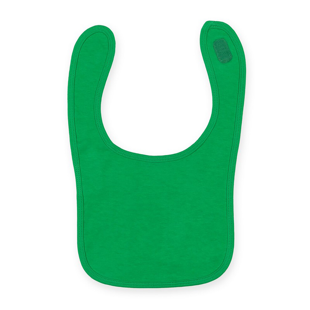 Larkwood Baby Unisex Plain & Contrast Bib (Pack Of 2) - Kelly - Image 3