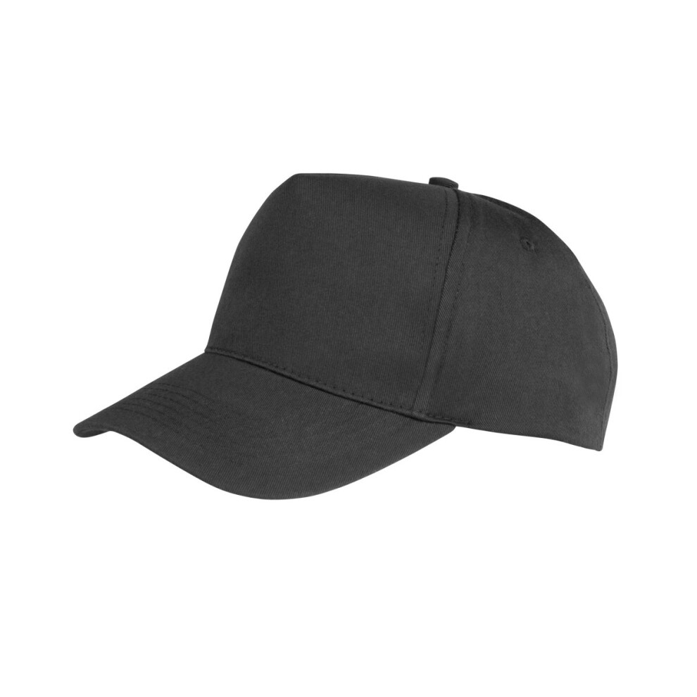Result (One Size, Black) Unisex Core Boston 5 Panel Printers Baseball Cap (Pack Of 2)