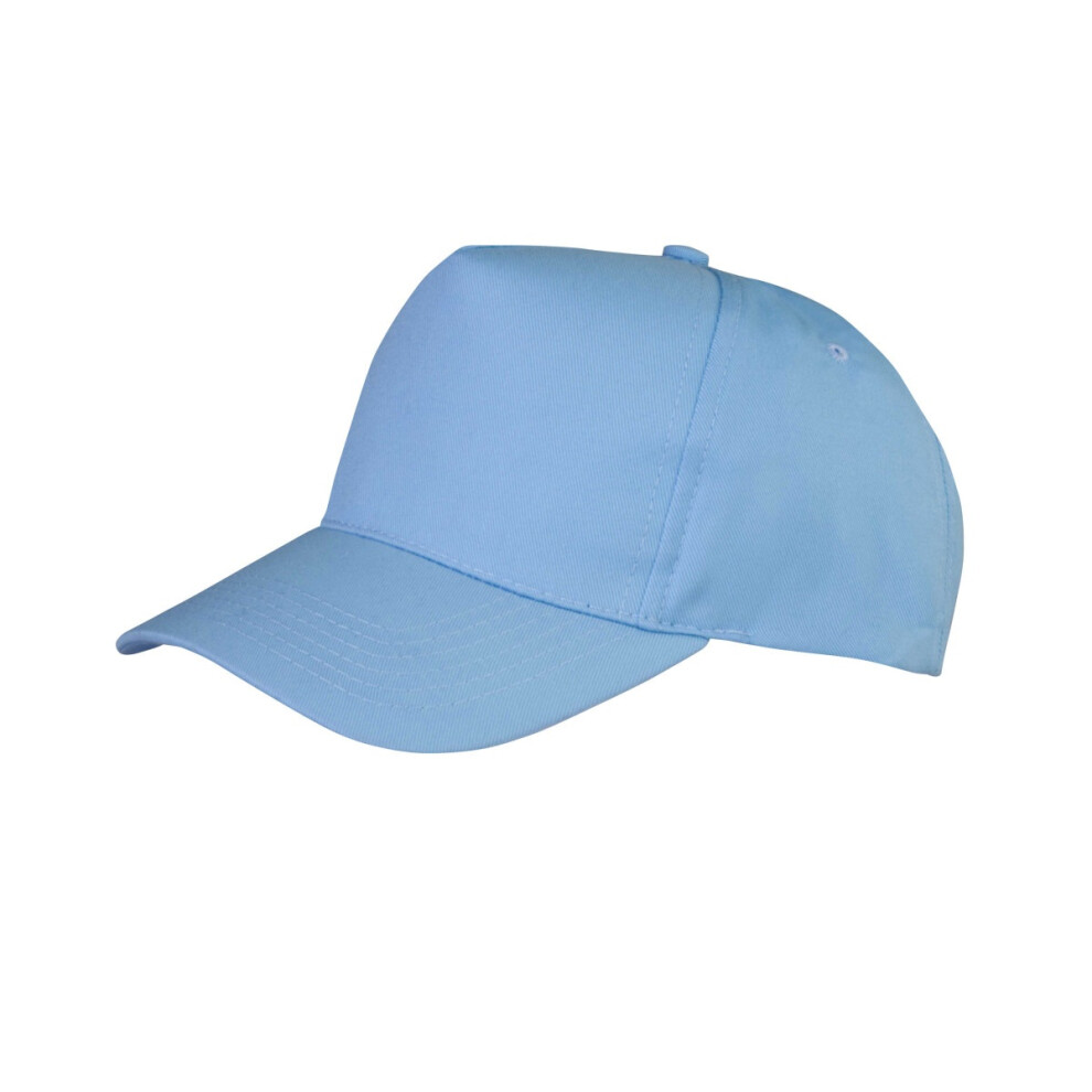 Result (One Size, Sky Blue) Unisex Core Boston 5 Panel Printers Baseball Cap (Pack Of 2)