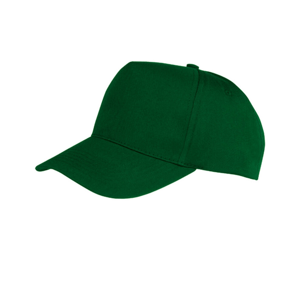 Result (One Size, Bottle Green) Unisex Core Boston 5 Panel Printers Baseball Cap (Pack Of 2)