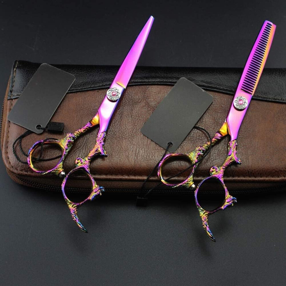 Professional 6 Inch Hairdressing Scissors Set with Sharp Durable Blades for Salon and Stylists