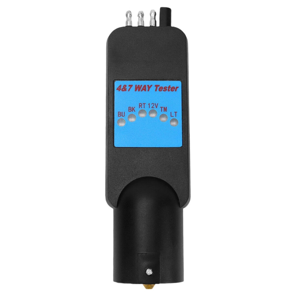 Trailer Tester 4 Pin And 7 Pin Waterproof Dual Connector For Rv Tow Hitch Truck Light 9113335814202