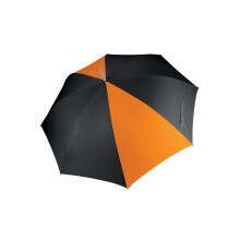 (One Size, Black/ Orange) Kimood Unisex Auto Opening Golf Umbrella (Pack Of 2)