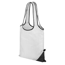 (One Size, White/Black) Result Core Compact Shopping Bag (Pack of 2)