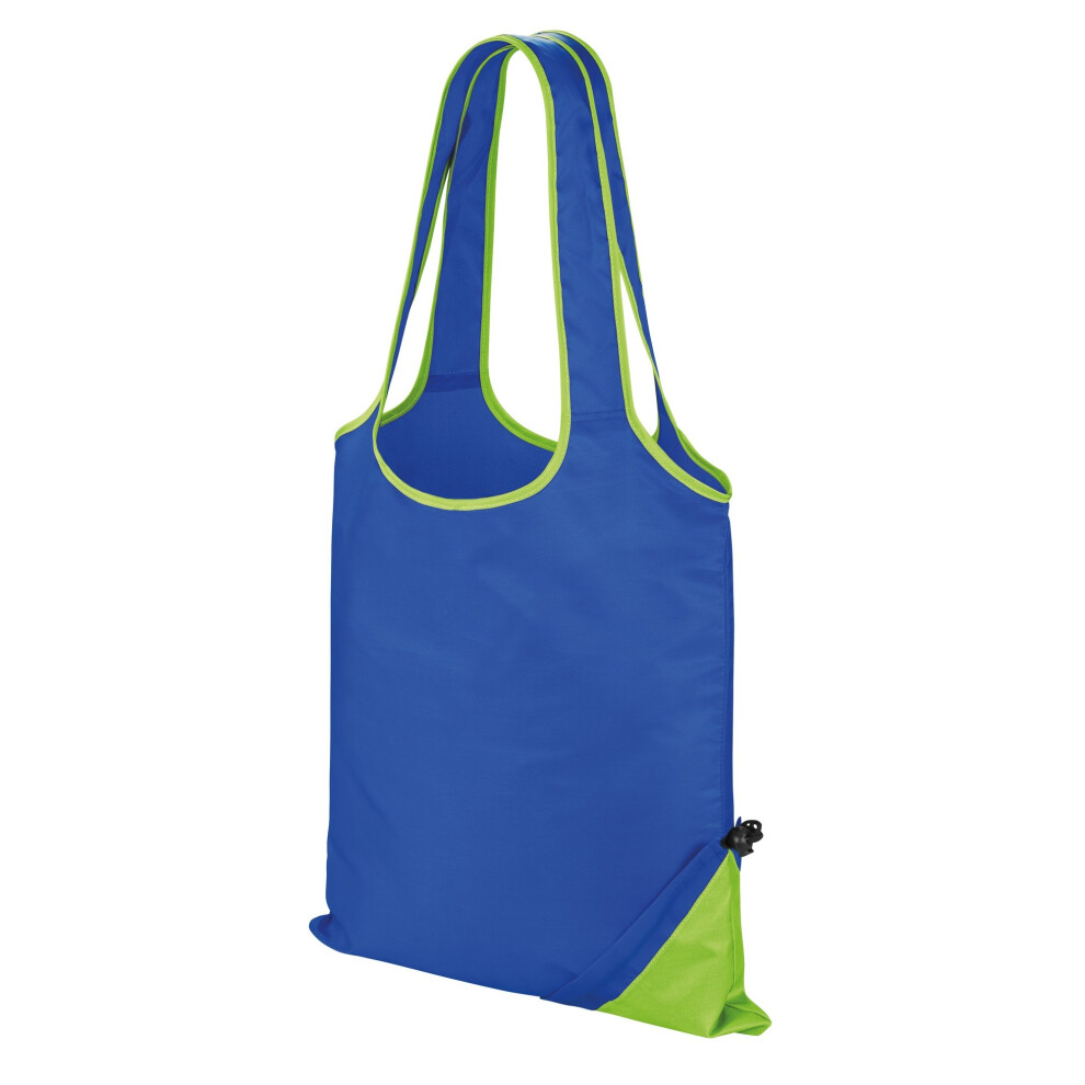 Result (One Size, Royal/Lime) Core Compact Shopping Bag (Pack Of 2)