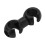 10PCS Black Plastic Bicycle Brake Cable S Clips 18.7mm 5