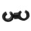 10PCS Black Plastic Bicycle Brake Cable S Clips 18.7mm 11