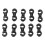 10PCS Black Plastic Bicycle Brake Cable S Clips 18.7mm 2