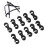 10PCS Black Plastic Bicycle Brake Cable S Clips 18.7mm 15