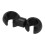10PCS Black Plastic Bicycle Brake Cable S Clips 18.7mm 6