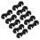 10PCS Black Plastic Bicycle Brake Cable S Clips 18.7mm 16