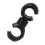 10PCS Black Plastic Bicycle Brake Cable S Clips 18.7mm 9