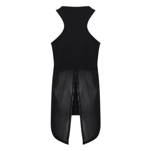 (XL, Black) Tombo Womens/Ladies Open Back Vest 1