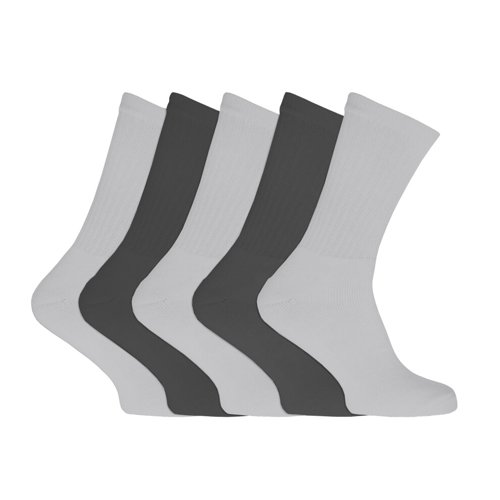 Universal Textiles Mens Plain Sports Socks (Pack Of 5)