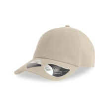 (One Size, Stone) Atlantis Unisex Adult Fraser 6 Panel Organic Cotton Baseball Cap