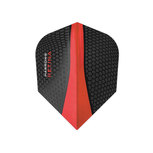 (One Size, Black/Red) Harrows Dimplex Retina Dart Flights