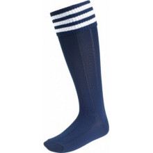 (3 UK-6 UK, Navy/White) Euro Childrens/Kids Stripe Detail Football Socks