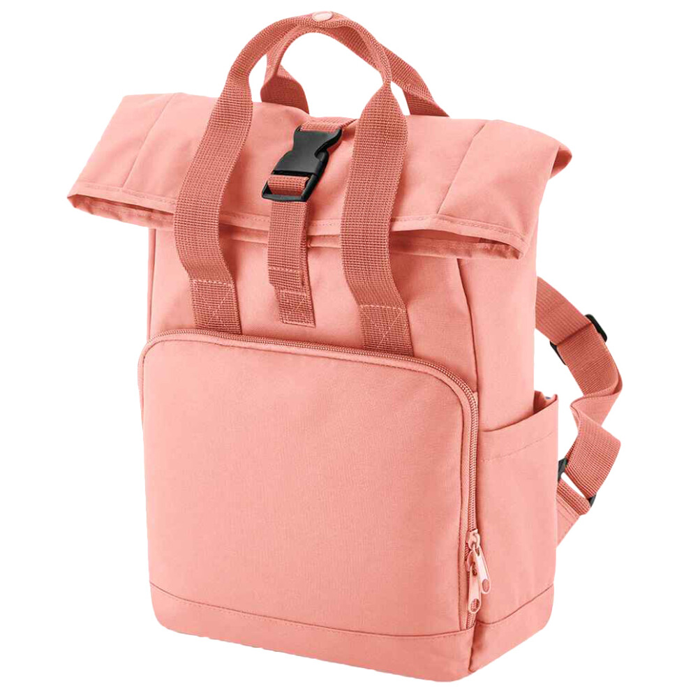 Bagbase (One Size, Blush Pink) Unisex Adult Mini Recycled Twin Handle Backpack