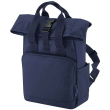 (One Size, Navy Dusk) Bagbase Unisex Adult Mini Recycled Twin Handle Backpack