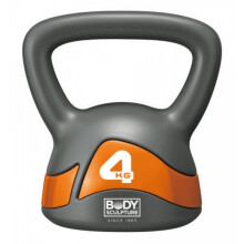 (4kg, Grey/Orange) Carta Sport Body Sculpture Kettle Bell