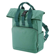 (One Size, Sage Green) Bagbase Unisex Adult Mini Recycled Twin Handle Backpack