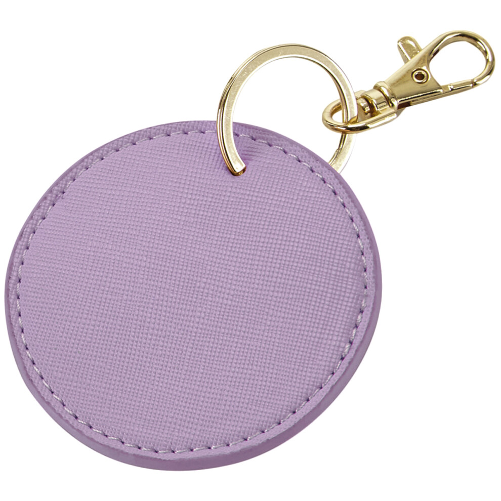 Bagbase (One Size, Lilac) Boutique Circular Leather-Look Pu Keyclip Multicoloured