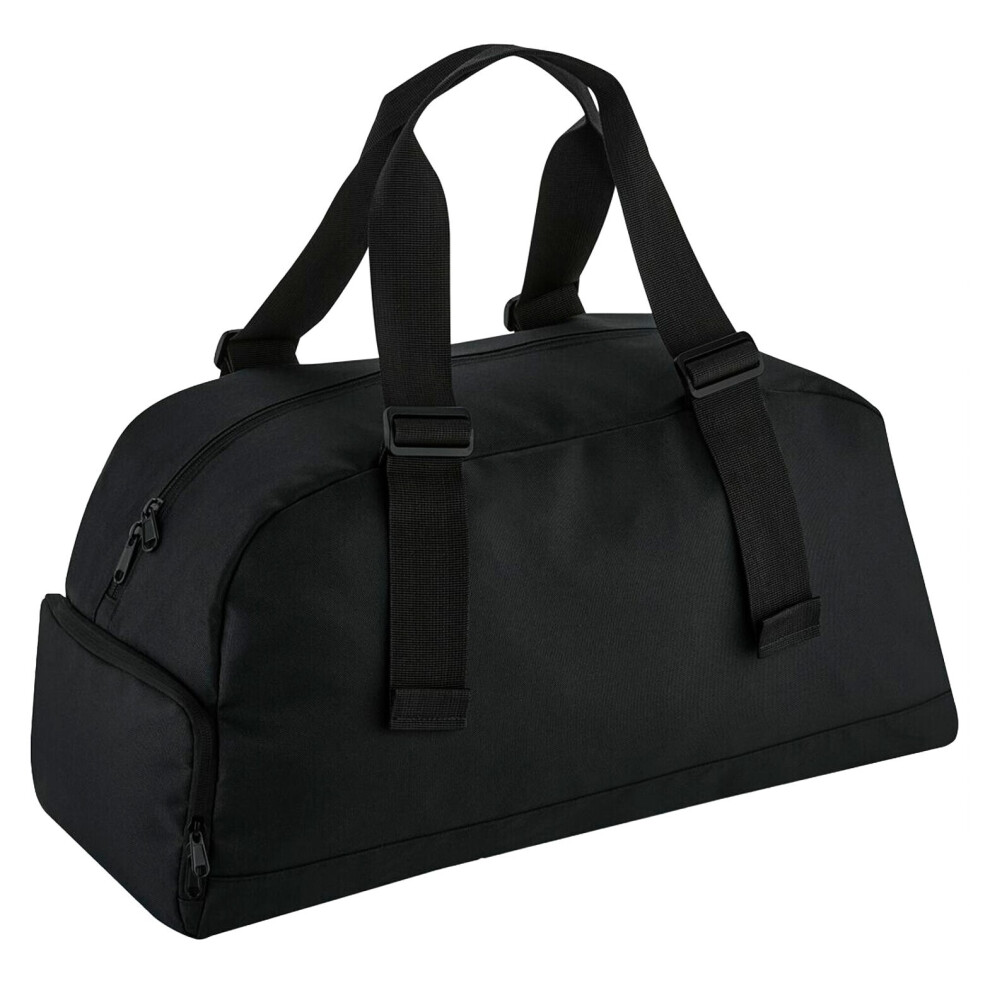 New Bagbase Unisex (One Size, ) Essentials Recycled Holdall Black