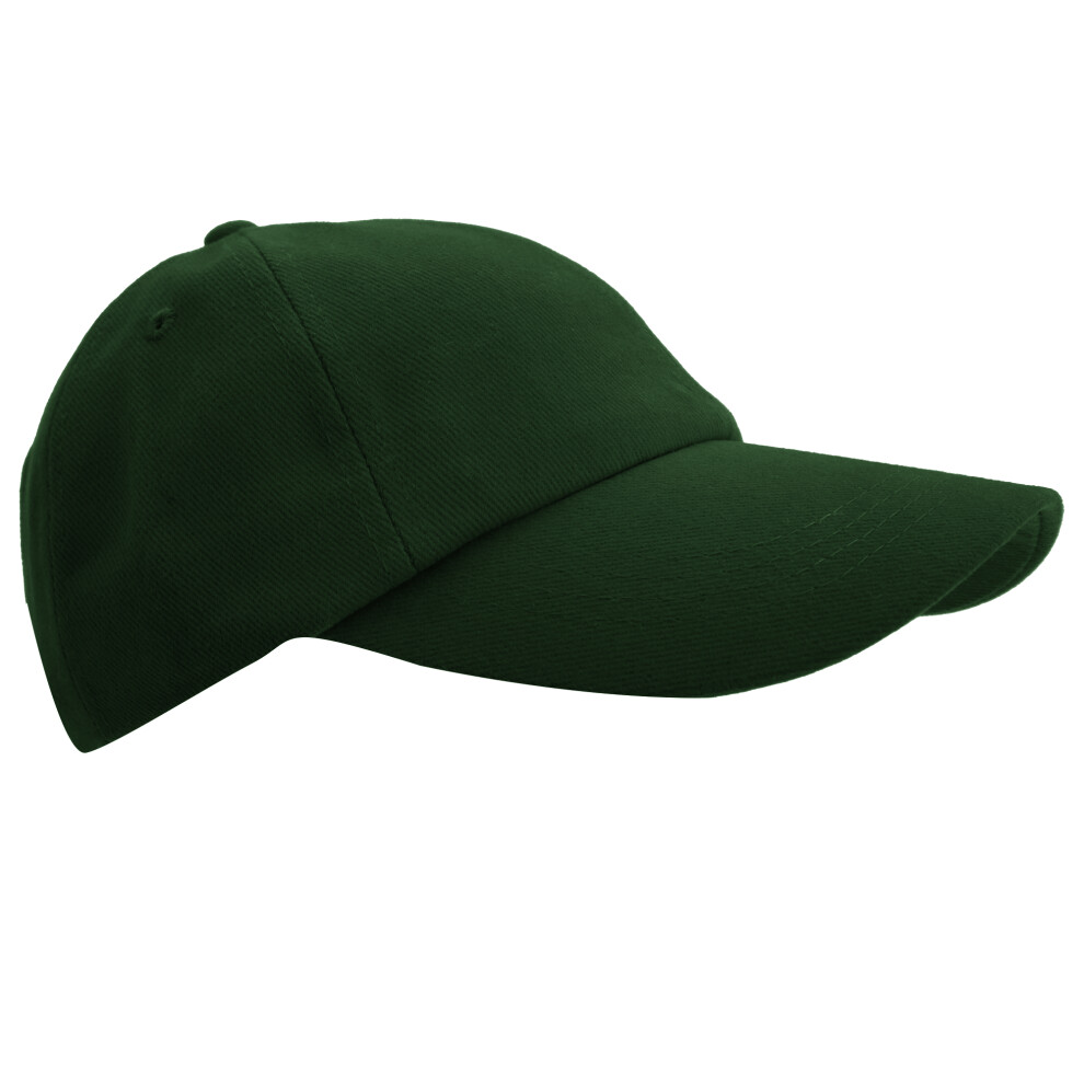 Result (One Size, Forest Green) Unisex Low Profile Heavy Brushed Cotton Baseball Cap (Pack Of 2)