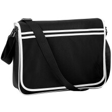 Bagbase Retro Adjustable Messenger Bag (12 Litres) (Pack Of 2)