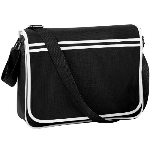 BagBase Bagbase Retro Adjustable Messenger Bag (12 Litres) (Pack Of 2)