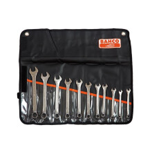 Bahco Chrome Polished Combination Spanner Set, 11 Piece