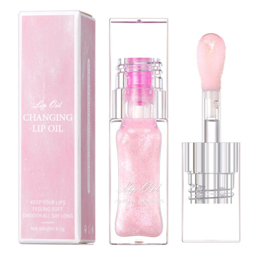 Magic Color Changing Lip Oil with Deep Hydration and Lightweight Gloss Texture, 1PC