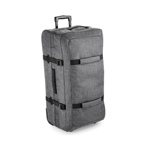 BagBase (One Size, Grey Marl) BagBase Escape Check-In Wheelie Bag