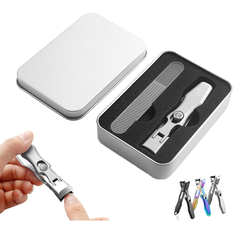 Ultra Sharp Stainless Steel Nail Clippers with Long Handle and Wide Jaws for Thick Toenails