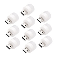10pcs USB Car Interior Light Set with Soft Diffused Glow for Night Driving and Home Use