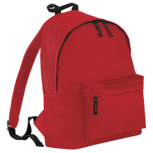 (One Size, Classic Red) Bagbase Fashion Backpack / Rucksack (18 Litres) (Pack Of 2)