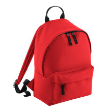 (One Size, Bright Red) Bagbase Junior Fashion Backpack / Rucksack (14 Litres) (Pack of 2)