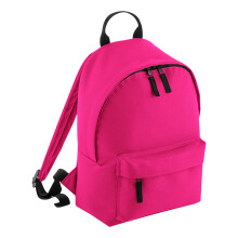 (One Size, Fuchsia/Graphite) Bagbase Junior Fashion Backpack / Rucksack (14 Litres) (Pack of 2)