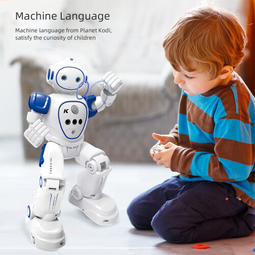 Interactive Remote Control Robot Toy for Kids Gesture Sensing Rechargeable Programmable LED Eyes Obstacle Avoidance Dancing Singing Intelligent Multi 1