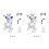 Educational Programmable Robot for Kids Rechargeable Remote Control Gesture Sensing Obstacle Avoidance Singing Dancing LED Eyes Intelligent 5