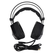 Rgb Gaming Headset With Detachable Noise Cancelling Microphone Extended Comfort Powerful Drivers7.1Virtual Surround Sound Immersive Vibration