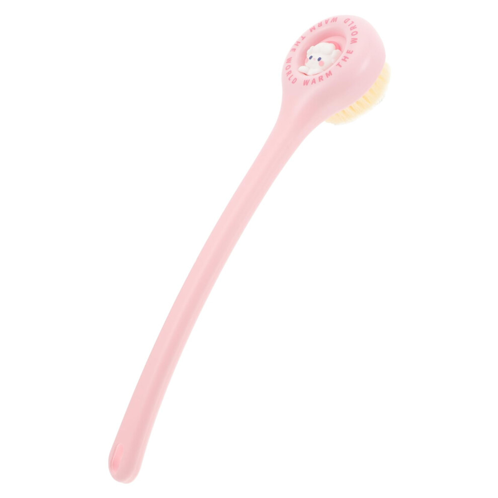 Bath Brush with Long Handle for Elderly, Soft Bristle Back Scrubber for Gentle Exfoliation