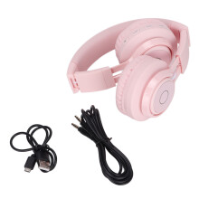 Comfortable Ear Cushions Kids Headphones Volume Limited Foldable Design Adjustable Headband Wireless And Wired Built In Microphone Long Playtime Kid