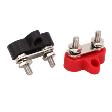 Power Bus Bar Junction Block 2 Studs Heavy Duty M6 1/4in for Vehicles & Marine