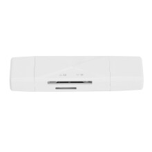 Flash-Speicherkartenleser und -schreiber, High-Speed-USB-3.0-Dual-Slot-Adapter für iPhone, iPad, Android-Kamera, universelle Kompatibilität, Plug &