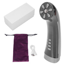 EMS Micro Current Facial Massager Red Light Therapy Anti Aging Skin Temperature Styling Tool RF Rejuvenation Rechargeable Heating Function Adjusted