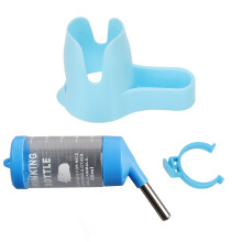Steady Support Hamster Water Bottle, Dust Proof Automatic Drinking Bottle With Food Container Base And Detachable Design For Easy Cleaning Breathable